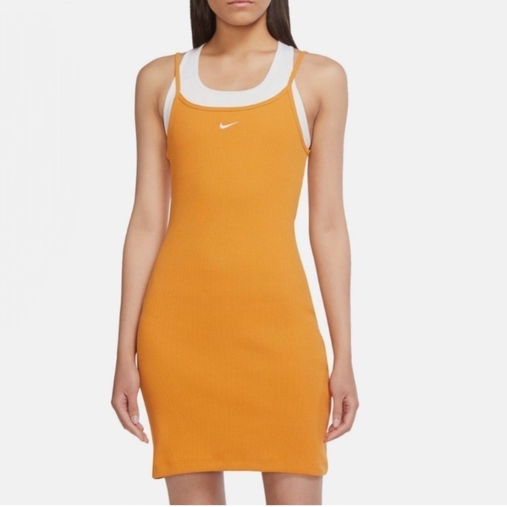 Nike Vibrant Orange Slip Dress
